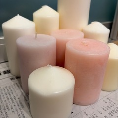 ウェルカムスペースで使用したロウソク9本セットの画像