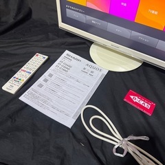 【2019年製】シャープ　LEDバックライト AQUOS 22型　液晶テレビの画像