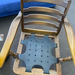 店頭引き渡し 中古 キツツキマーク 飛騨産業 1人掛け アーム チェア イス 椅子 ソファ Aの画像