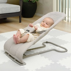 リッチェル バウンシングシート メッシュ ベージュ Richell バウンサー メッシュの画像