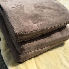 JM20847S)リクライニング座椅子 折り畳み可 幅：約55cm  高さ：約75cm 奥行：約110cm 中古品【取りに来られる方限定】の画像