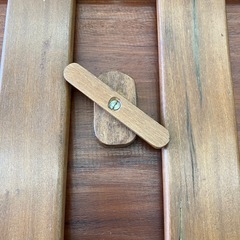 ヴィンテージ品　天然木折りたたみ式花台　チーク材？　公田店の画像