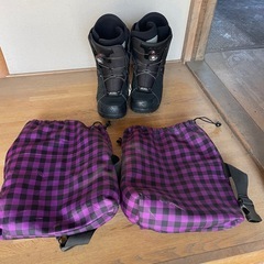 スノーボード、ブーツの画像