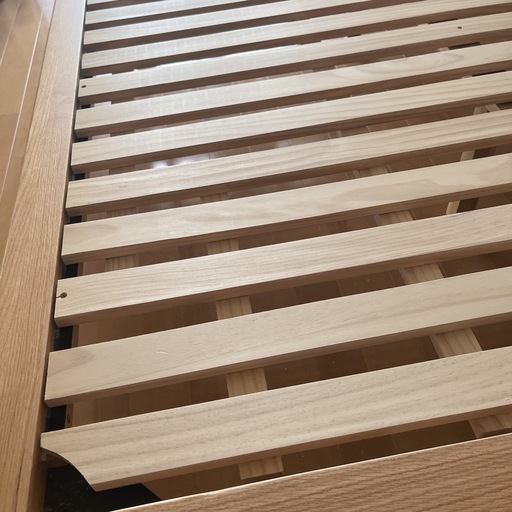 決まりました。【クイーンサイズ】YESWOOD 無垢オーク ベッドフレーム 150×200 収納可