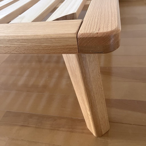 決まりました。【クイーンサイズ】YESWOOD 無垢オーク ベッドフレーム 150×200 収納可