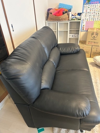 3WAYソファベッド ss019｜狭い部屋で脚を伸ばせる省スペースソファ タイトル 【7万円購入】黒ソファー 約160cm 1年半使用 状態良好