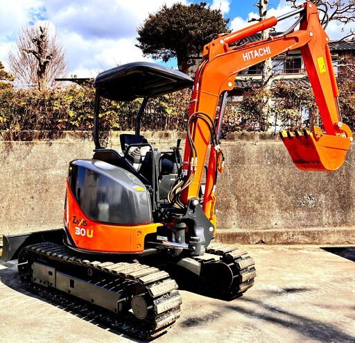 日立建機 ZX30U-2 ミニユンボ 3トンクラスユンボ 新品ゴムパッド 1898時間 静岡県富士市発 下取り可能 陸送可能