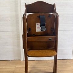 木製ハイチェア(ブラウン)の画像