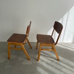 【決まりました】アンティークウッドチェア2脚セットの画像