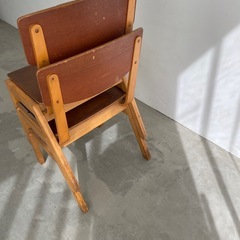 【決まりました】アンティークウッドチェア2脚セットの画像