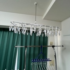 ニトリ　洗濯物干し　タオル干し　多機能ハンガーの画像