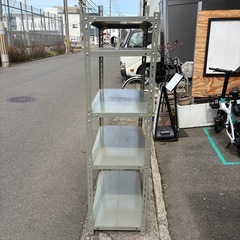 アイアンラック　スチールラック　グレー　陳列棚　整理棚の画像