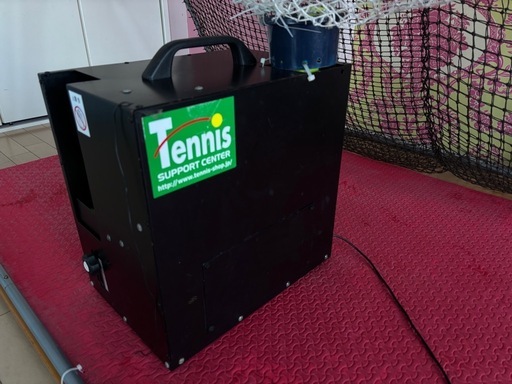 マイオートテニス 全自動球出し機 テニス練習機 自作移動台付き