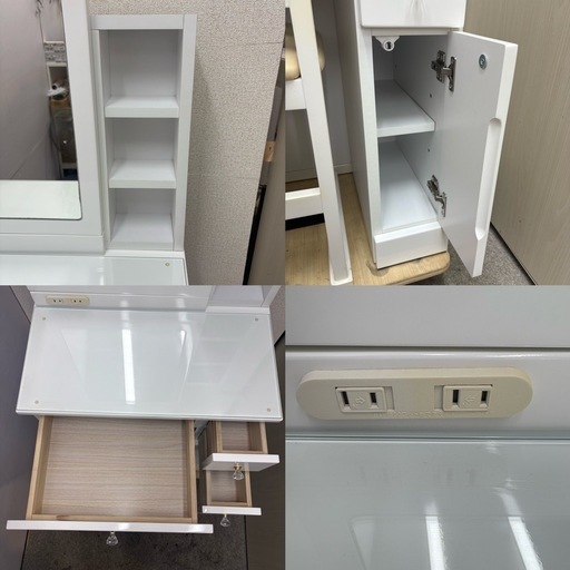 ⭐️ドレッサー⭐️ 一面鏡ドレッサー スツール付き 大阪市近郊配送無料