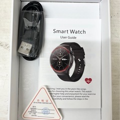 M【未使用品】T82 1.43インチ 防水 スマートウォッチ ラバーベルト 健康管理 腕時計の画像