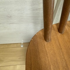 【受渡予定者様決定】木製チェア2脚(ブラウン)の画像