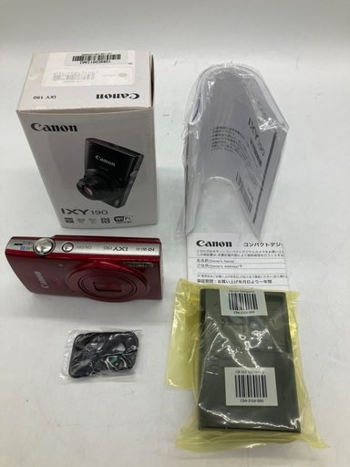 【トレファク足立扇店】ｺﾝﾊﾟｸﾄﾃﾞｼﾞﾀﾙｶﾒﾗ Canon IXY190 付属品完備 美品