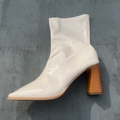 難ありエナメルブーツの画像