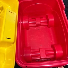 アンパンマンブロック　お片付けワゴン付き　の画像