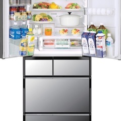 日立大型冷蔵庫 R-X5700Fクリスタルミラーの画像