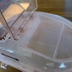 アイリスオーヤマ メッシュペットキャリー キャリーケース　ハード 猫 小型犬 小動物 ピンク 中古の画像