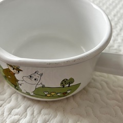 小鍋　ミルクパン　ホーロー鍋　ムーミン柄　かわいいの画像