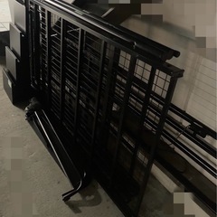 （お届けできます）黒階段ロフトベッドの画像