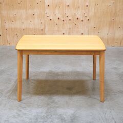  ≪zyt2869ジ限≫ ニトリ こたつダイニング3点セット テーブル幅105cm 2人用　　　テーブル高2way仕様/ダイニングテーブル/ローテーブル/チェアx2/中古家具/リユースストレージ仙台 080308-54の画像