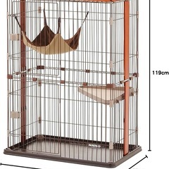 【使用期間3ヶ月】ボンビアルコン ウッドワンサークル キャット（猫用ケージ）の画像