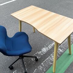 美品 北欧風 パソコンデスク チェアセット デスクチェアの画像