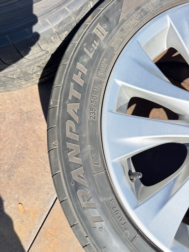 トヨタ純正ラジアルタイヤアルミセット　235/50R18　TOYO　TRANPATH　LuⅡ　2022年製　4本　5穴　