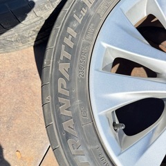 トヨタ純正ラジアルタイヤアルミセット　235/50R18　TOYO　TRANPATH　LuⅡ　2022年製　4本　5穴　の画像