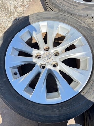 トヨタ純正ラジアルタイヤアルミセット　235/50R18　TOYO　TRANPATH　LuⅡ　2022年製　4本　5穴　