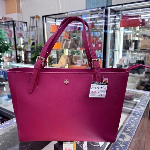 ☆ドリーム荒牧店☆TORY BURCH トリーバーチ レザー トートバッグ 赤 レッド　