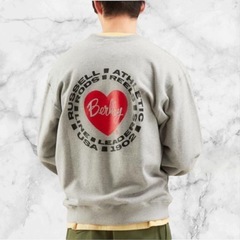 【ラッセルアスレチック×バークレー】別注 メンズ スウェット サイズL  クルーネック の画像