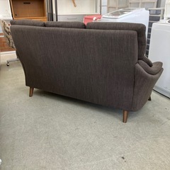 店2603-291 NITORI 3人掛けソファ ブラウン ファブリックタイプ キズ汚れ有りの画像