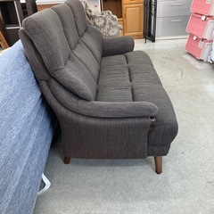 店2603-291 NITORI 3人掛けソファ ブラウン ファブリックタイプ キズ汚れ有りの画像