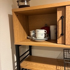 オーブンレンジラック キッチン収納の画像