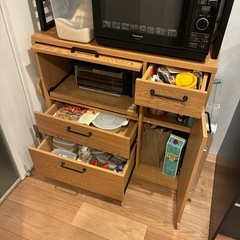 オーブンレンジラック キッチン収納の画像
