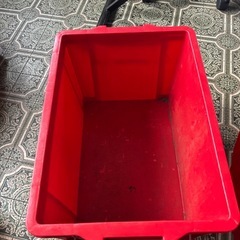 【コーナン】LIFELEX NK-BOX #45（蓋付きコンテナ）赤の画像