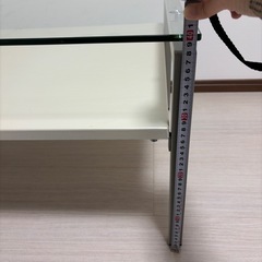 ニトリ　ガラステーブルの画像
