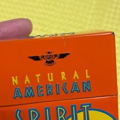 レア⭐️アメスピ 缶ケース アメリカンスピリット タバコケース オレンジの画像