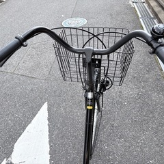 26インチ ママチャリ ブラック 2025年購入の画像