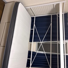 ニトリベッド　　マットレス　ベットフレーム　ハンガーラックの画像