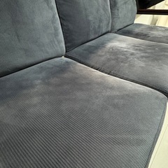 【3/16〜3/30取引希望】3人掛けソファ アイアン×天然木 早め引取歓迎の画像