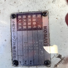 コマツ製ホイールローダー　SD10-3の画像