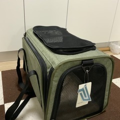 グリーン メッシュキャリーバッグ 中型ペット用の画像