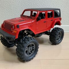 ジャンク REMOKING ラジコンカー R/C JEEP/ジープ レッド 1/14スケール 全長約35.5cm 2.4GHz バッテリー付き 4WDの画像