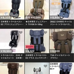 ジュニアシート（日本育児トラベルベストEC+）の画像