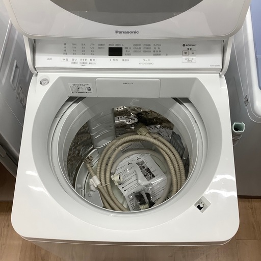 洗濯機8.0kg
　Panasonic NA-FA80H